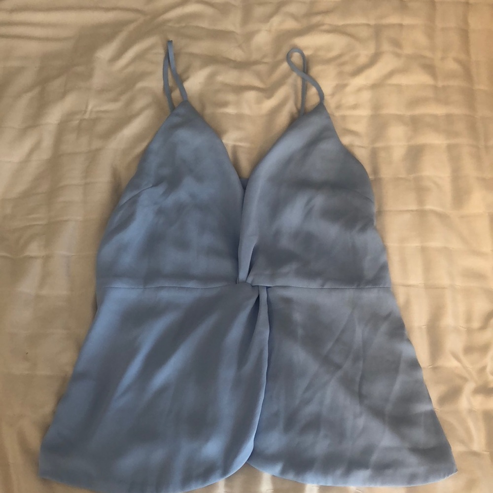 Light blue chiffon top